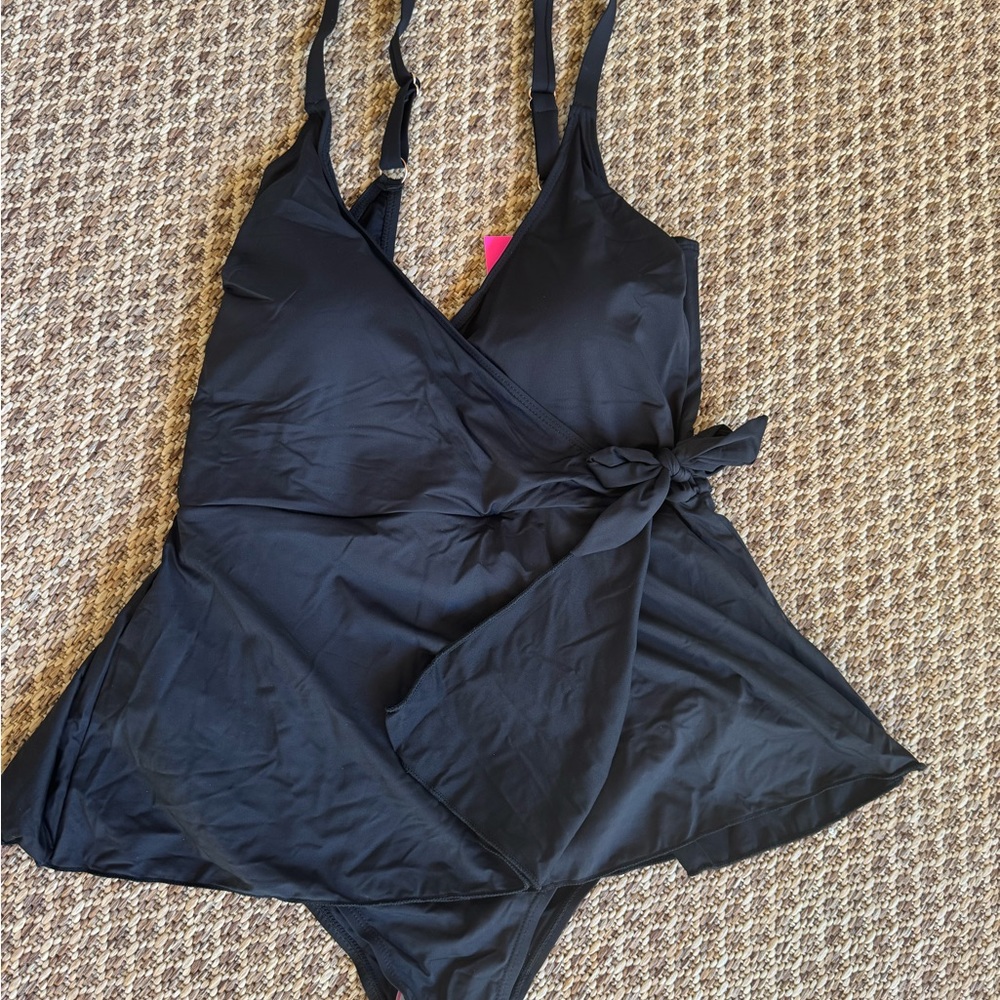 New Betsey Johnson One piece Wrap Swimsuit